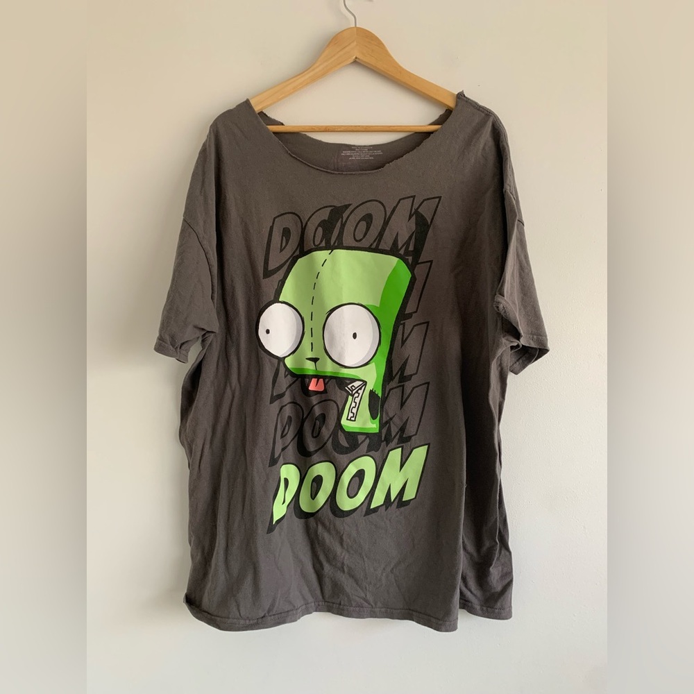 Gir Invader Zip Distressed t-shirt Doom